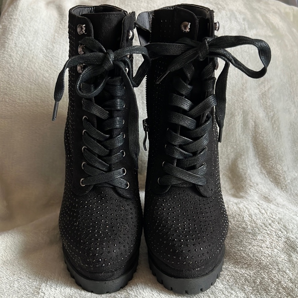 Black sparkly booties - Picture 1 of 10